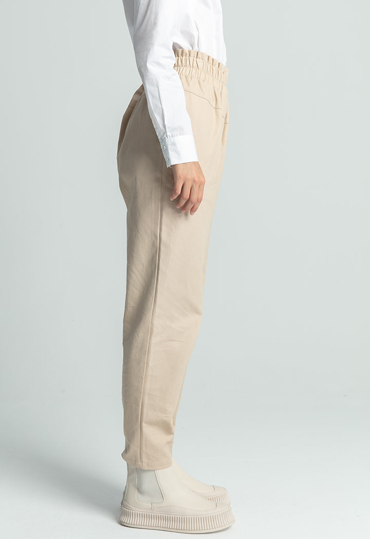 Elasticated High Waist Pants