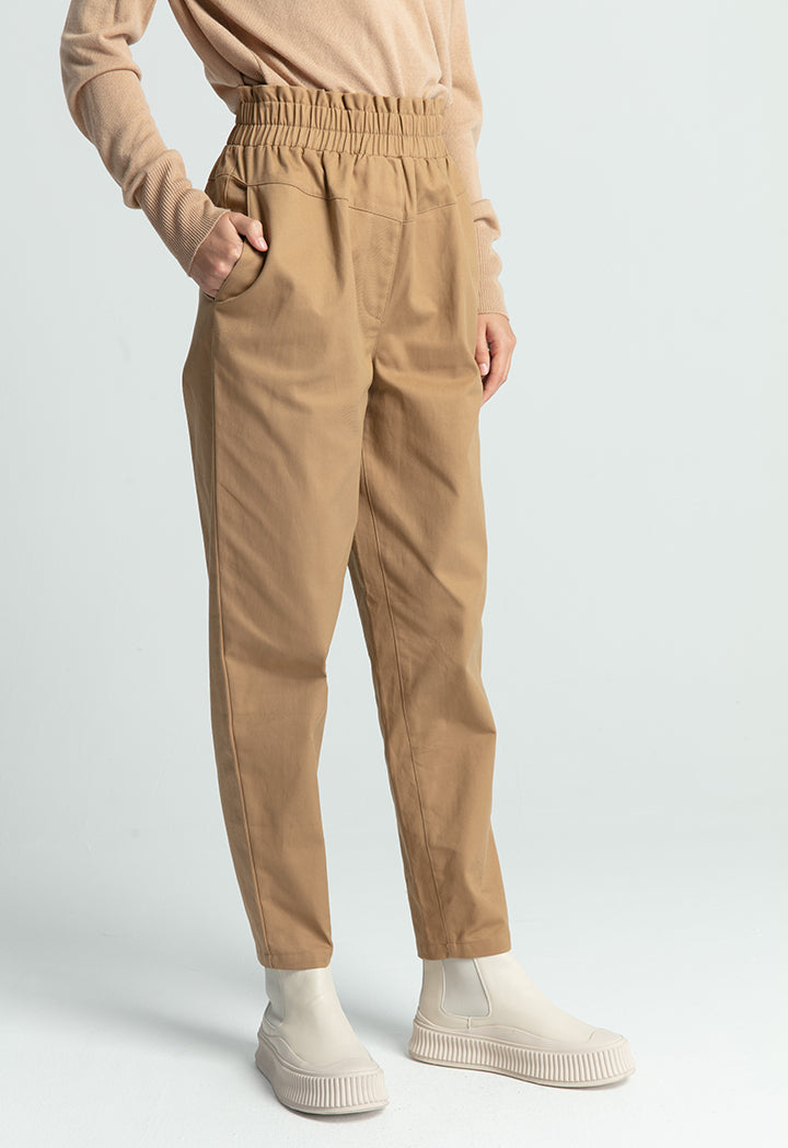 Elasticated High Waist Pants