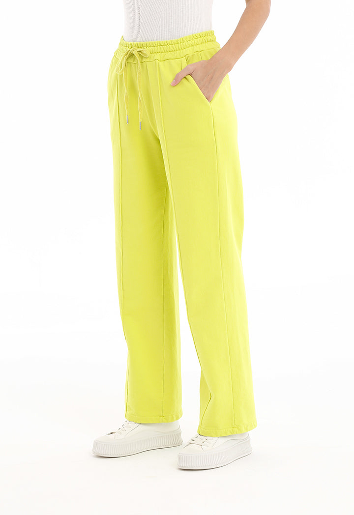 Solid Elasticated Waist Trouser