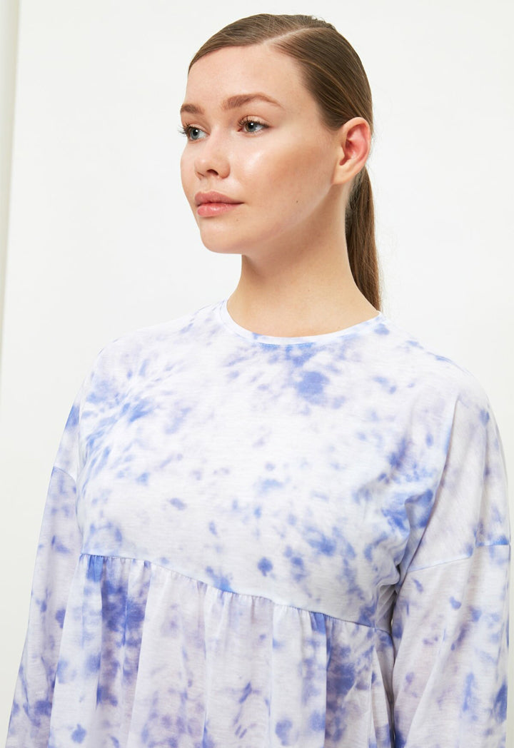 Printed Knitted Tunic Dress
