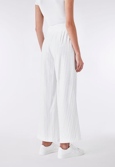 White Stripe Straight Leg Trouser