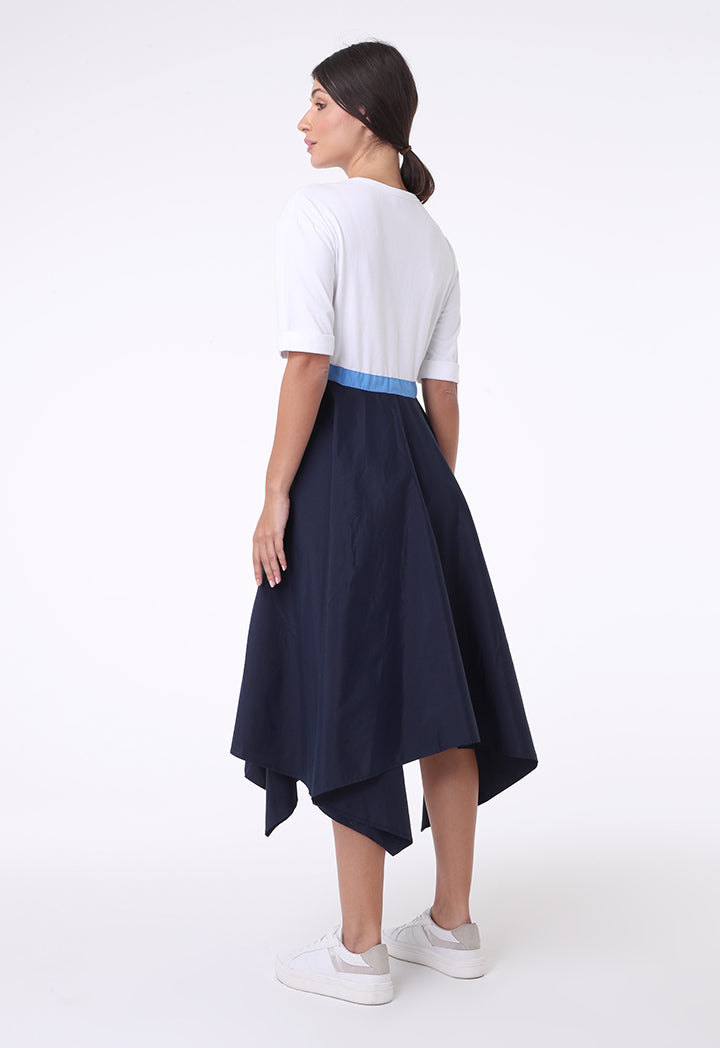 Two Tone Handkerchief Dress