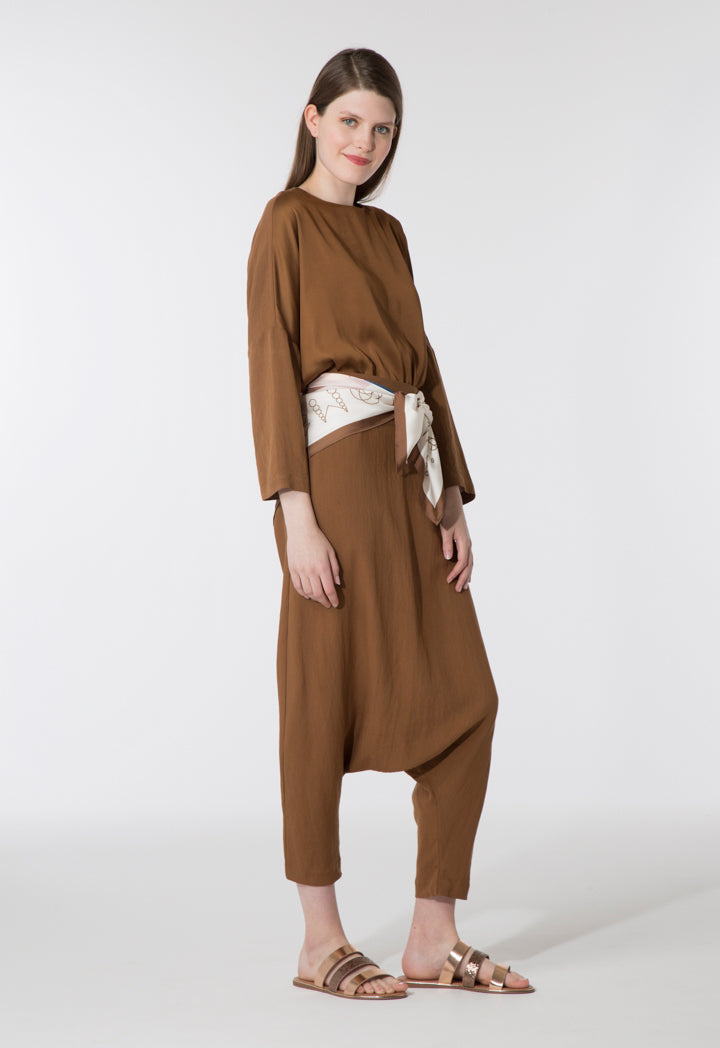 Drop Bottom Harem Pants