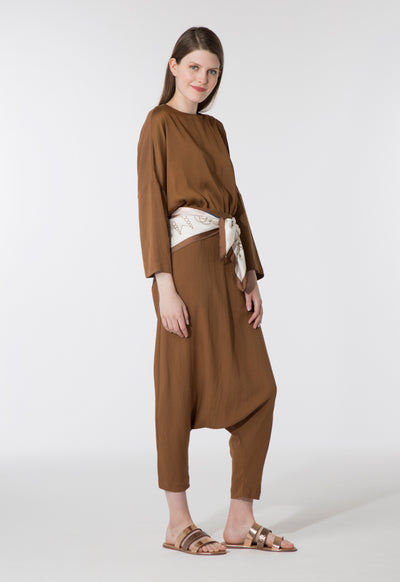 Drop Bottom Harem Pants