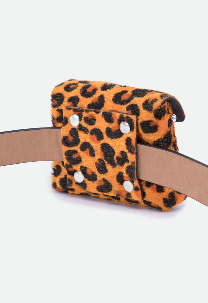 Mini Animal Print Belt Bag