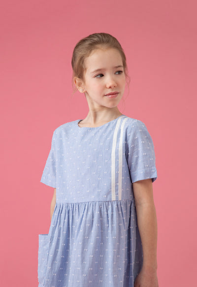 Gathered Waist Stripes Dress