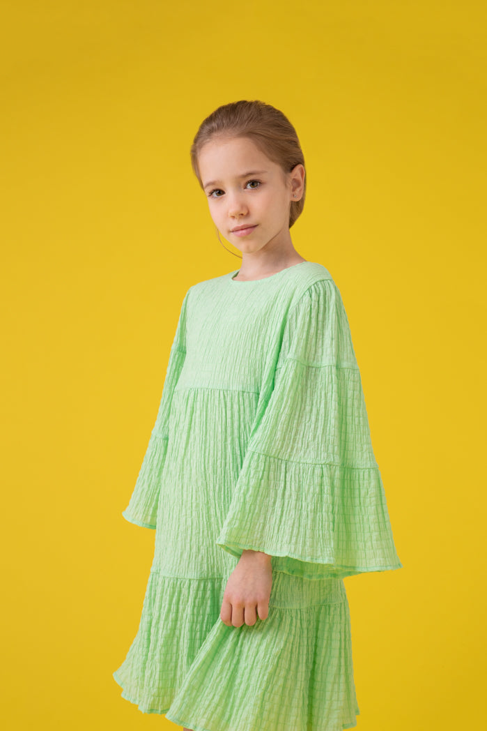 Tiered Bell Sleeve Dress