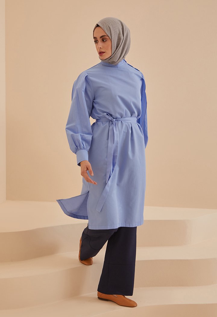 Elastic Back Straight Leg Trouser
