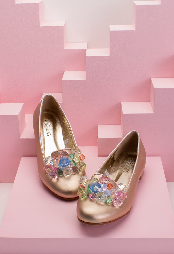 Gems Embellished Flat Shoes