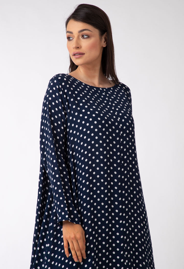 All Over Polka Print Dress