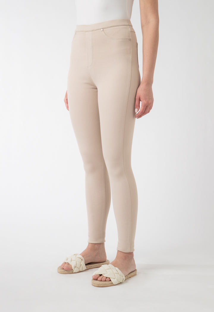 Skinny Solid Jegging Pants