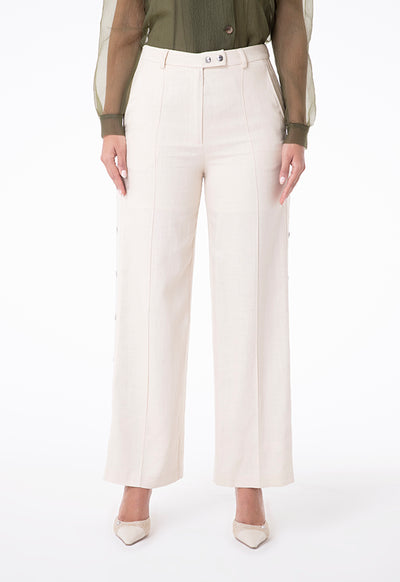 Linen High Waist Trouser