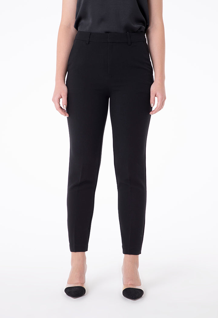 Black Straight Fit Trouser