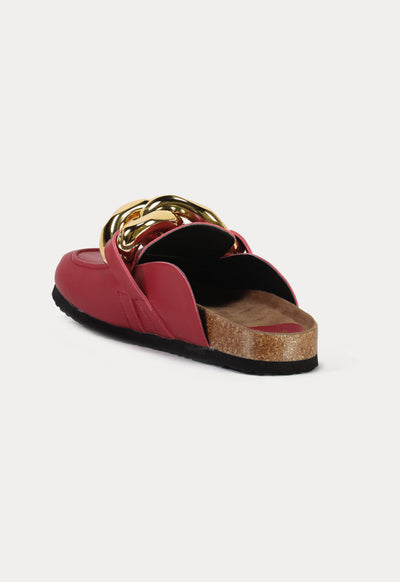 Slip On Mules In Acrylic Strap