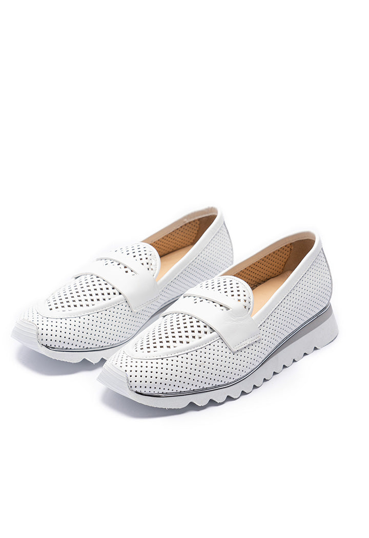 Breathable Real Leather Slip On Loafers