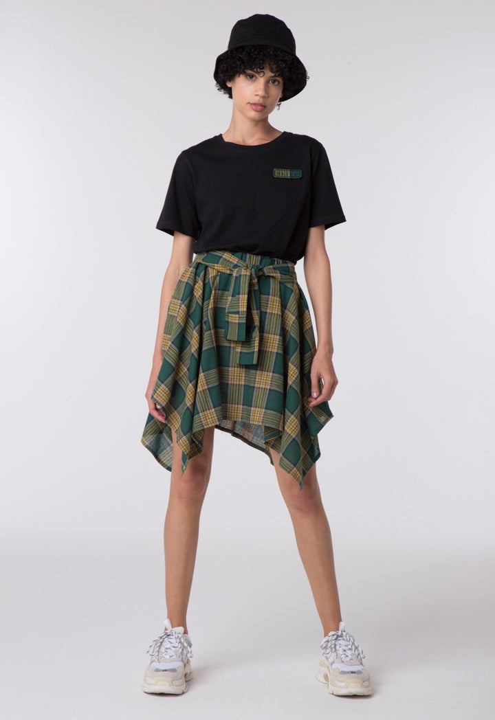 Checkered Skirt Combo