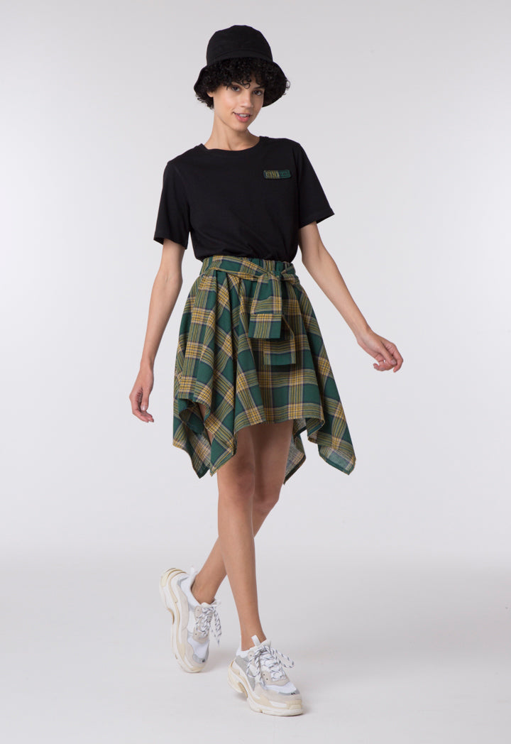 Checkered Skirt Combo