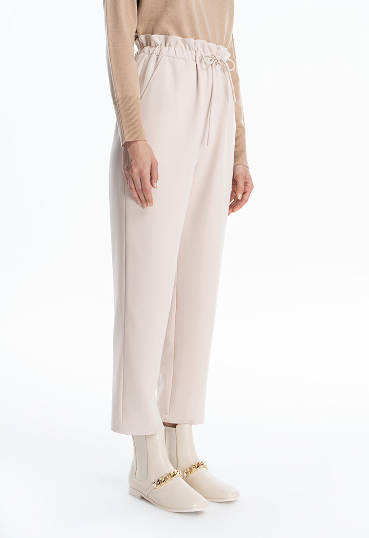 Solid Straight Leg Formal Trouser