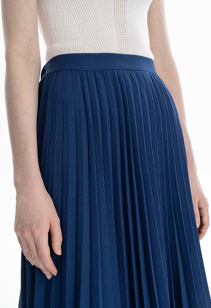 Accordion Pleated Flared Skirt