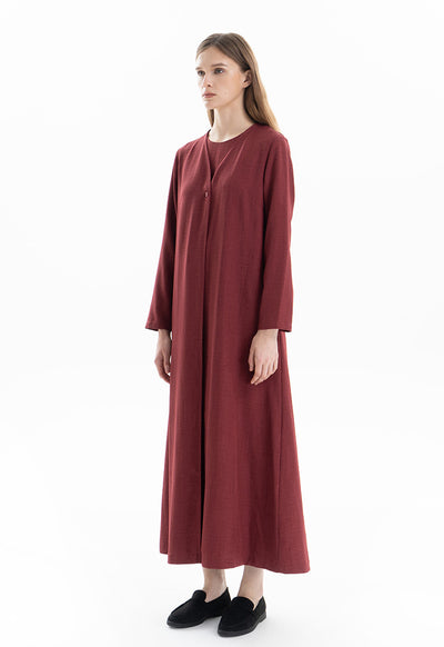 Twin Set Solid Textured Maxi Dress