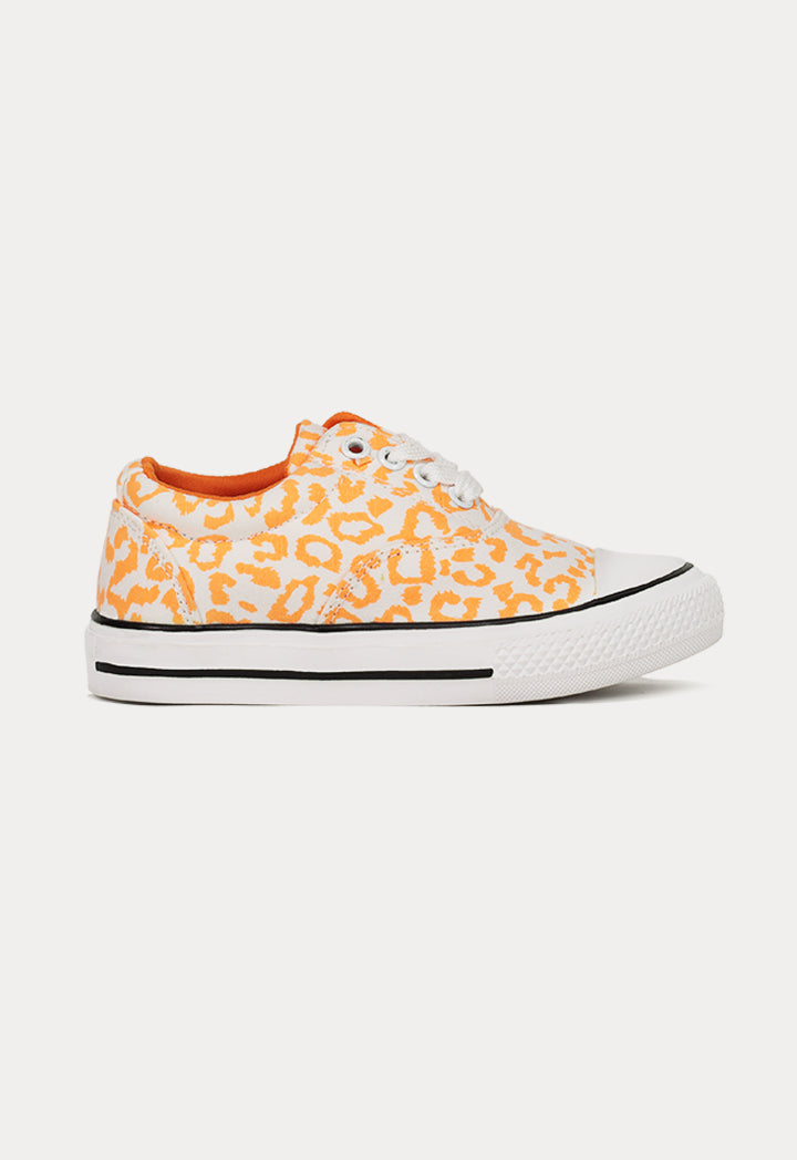 Neon Leopard Print Sneakers