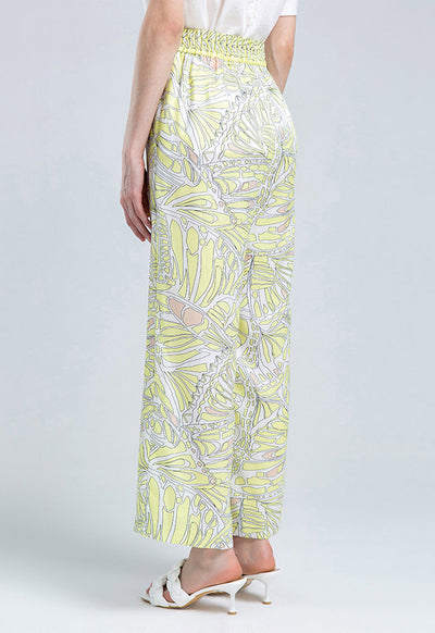 Butterfly Print Palazzo Wide Leg Pants