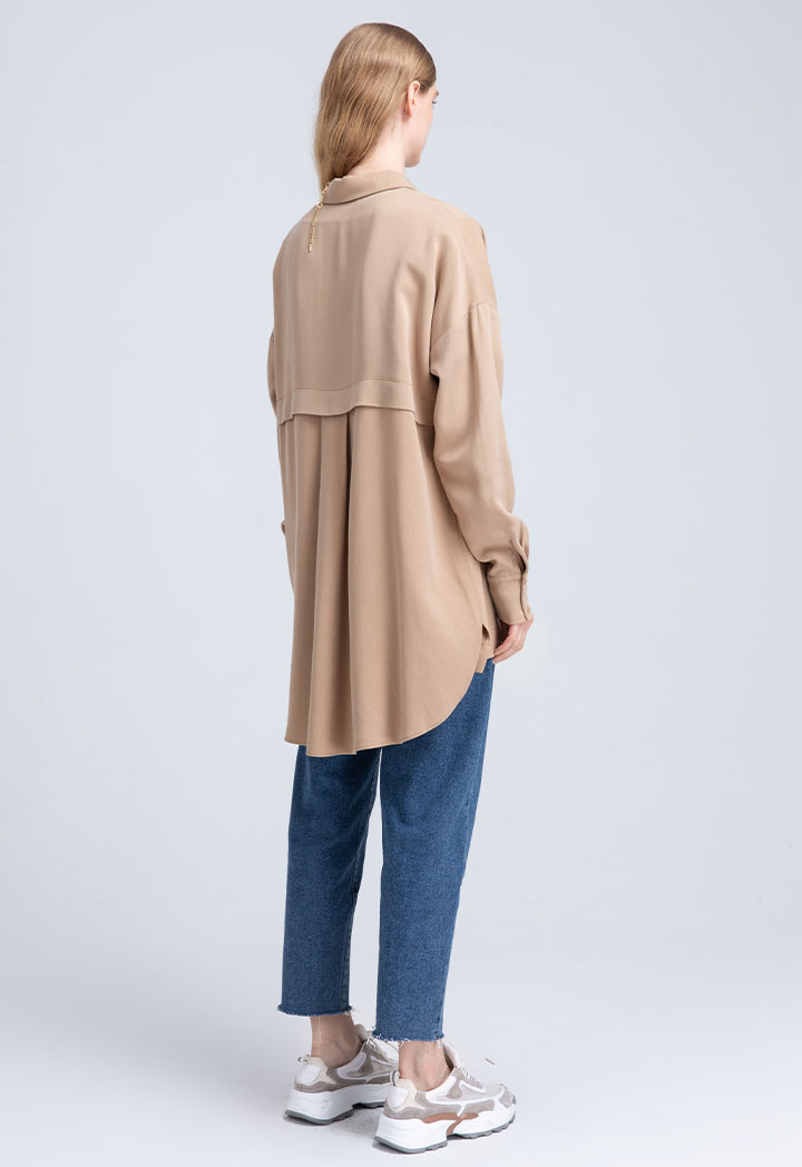 Solid High Low Shirt
