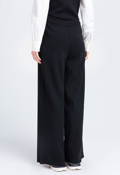 Solid Wide Leg Trouser