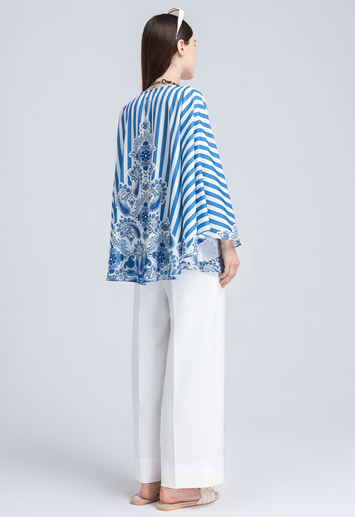 Striped Kaftan Blouse