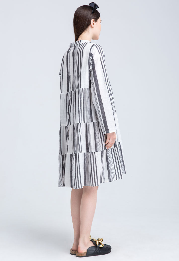 Striped Tiered Dress