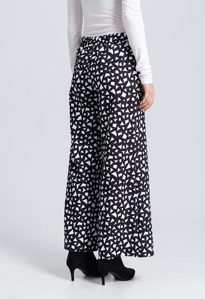 Two Color Mix Print Trouser