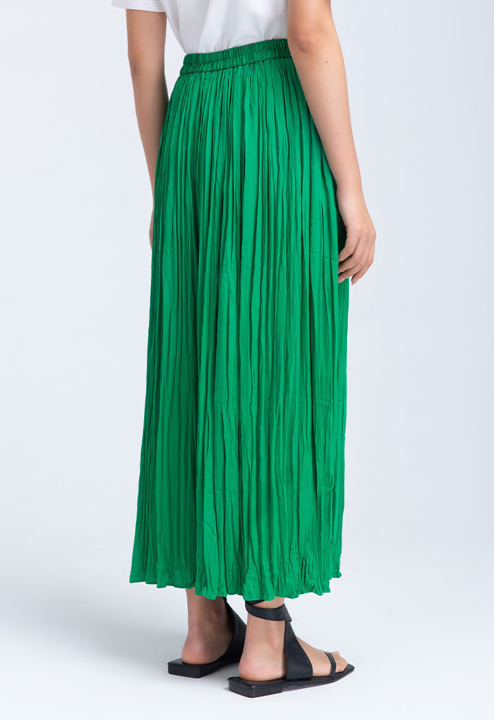 Crinkle Wide Solid Culottes