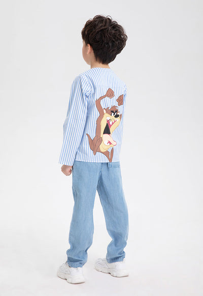 WB Looney Tunes Mandarin Collar Shirt