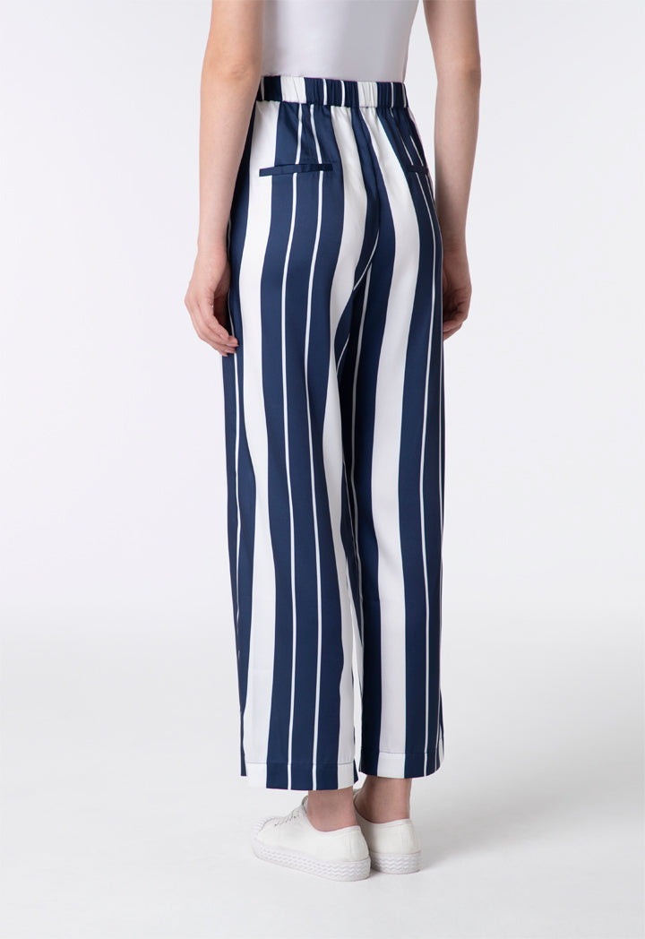 Navy Striped Pants - Fresqa