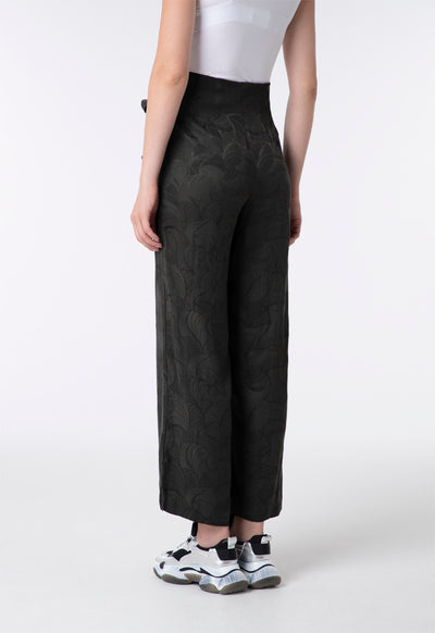 Printed Pleated Waist Trouser - Fresqa