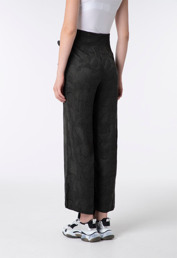 Printed Pleated Waist Trouser - Fresqa