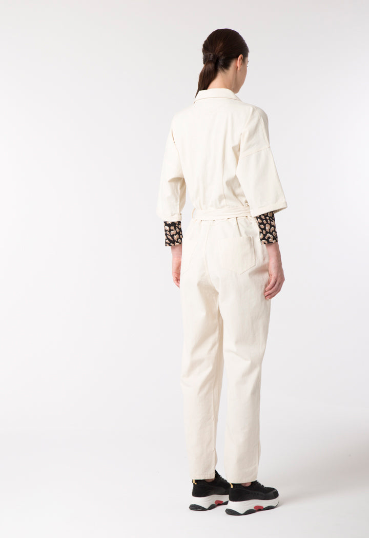 Belt Detail Jumpsuit - Fresqa