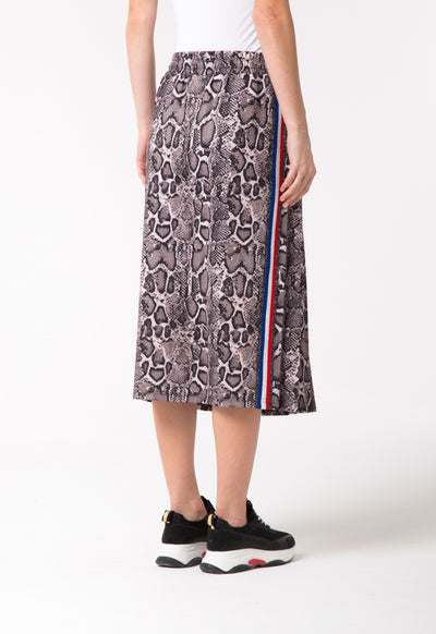 Printed Skirt With Side Tape - Fresqa