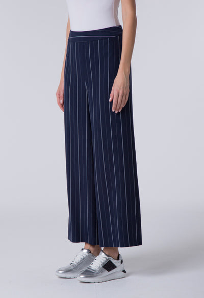 Navy Striped Culottes