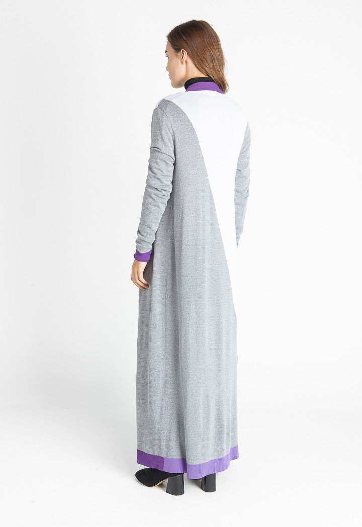 Colorblock Maxi Outerwear
