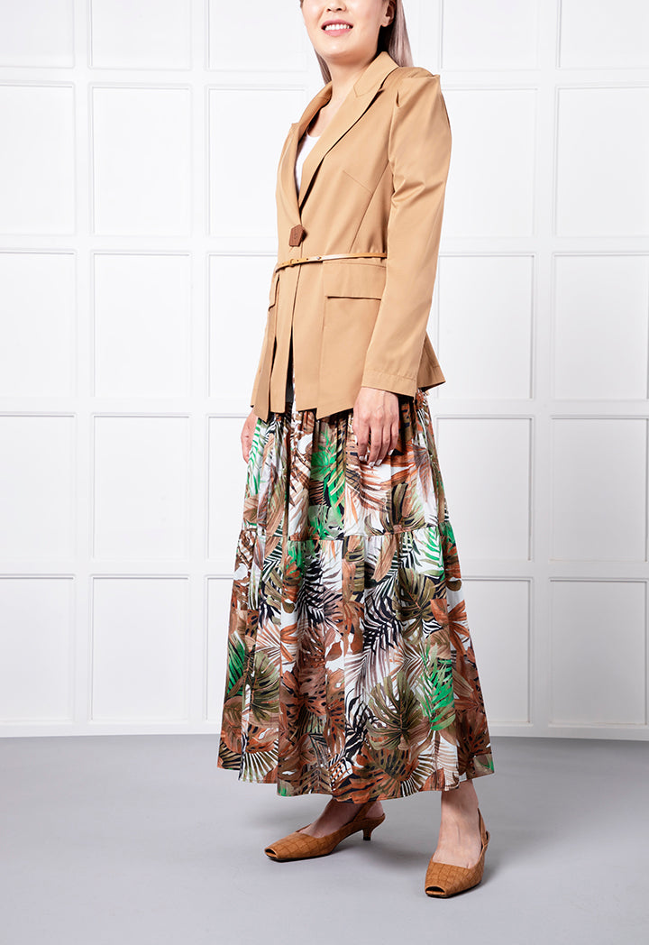 Notched Lapel Outerwear