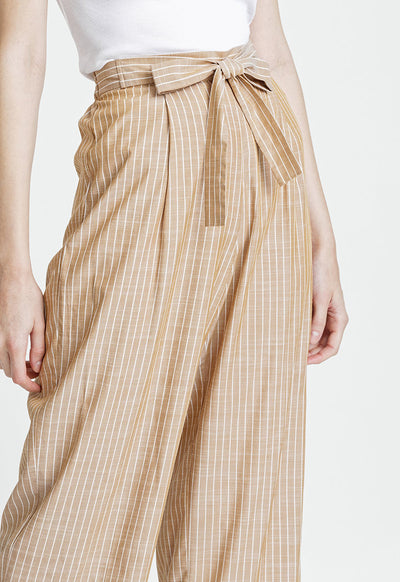 Contrast Beige Stripe Trouser