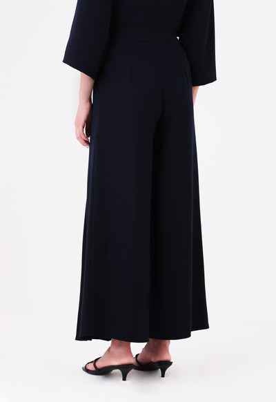 Front Pleated Wide Leg Trouser