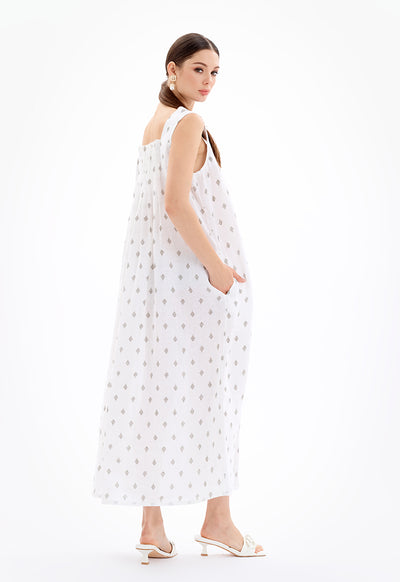 Maxi Printed Sleeveless Dress