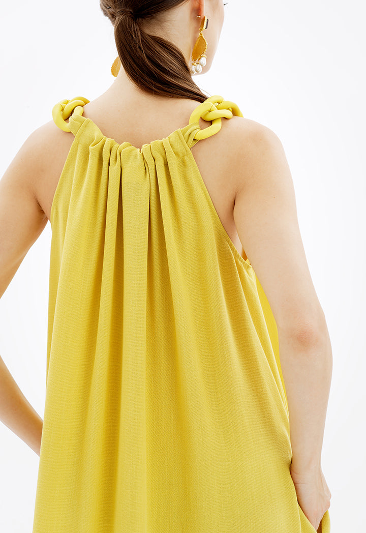 Solid Maxi Sleeveless Dress