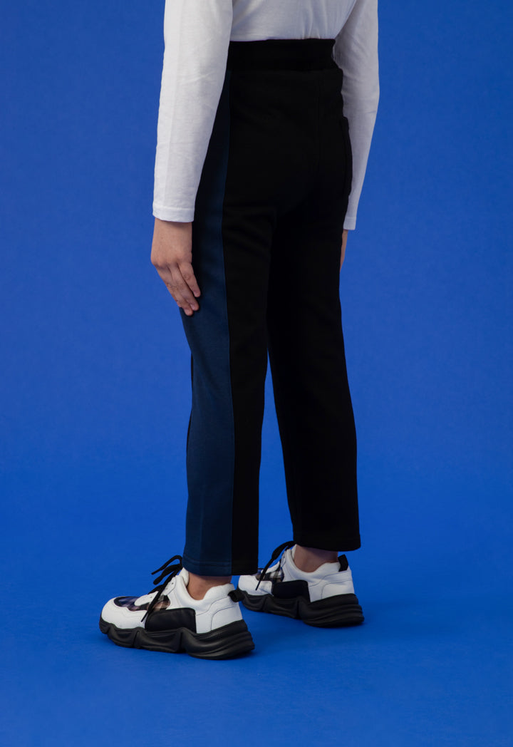 Drawstring Waist Insert Side Ribbed Pants