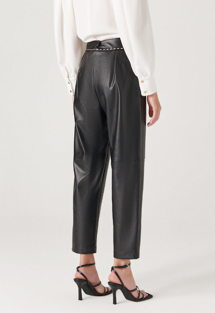 Faux Leather Trouser