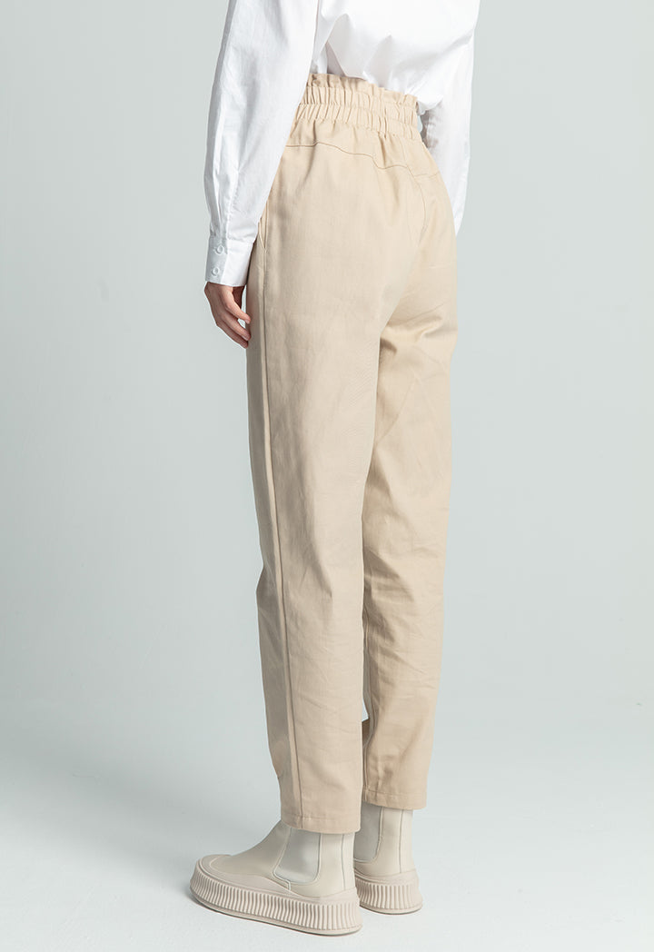 Elasticated High Waist Pants