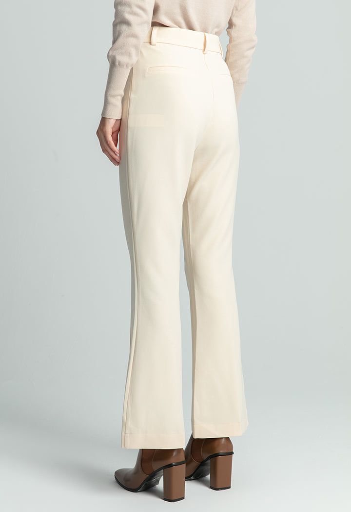 Pin Tuck Classic Solid Trouser