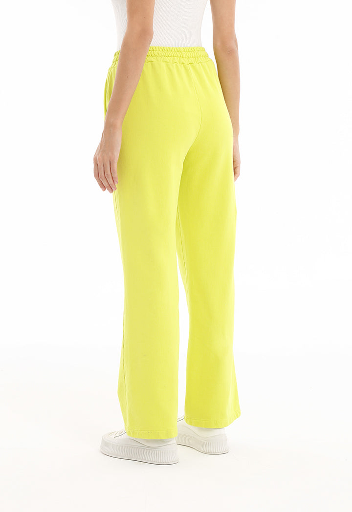Solid Elasticated Waist Trouser